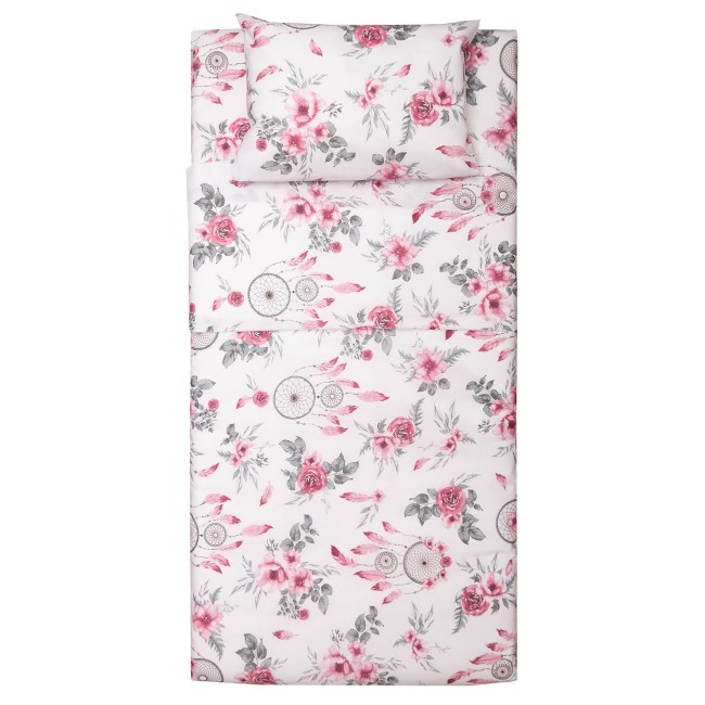 Σετ Σεντόνια Λίκνου 80x100 Λίλυ  Ροζ